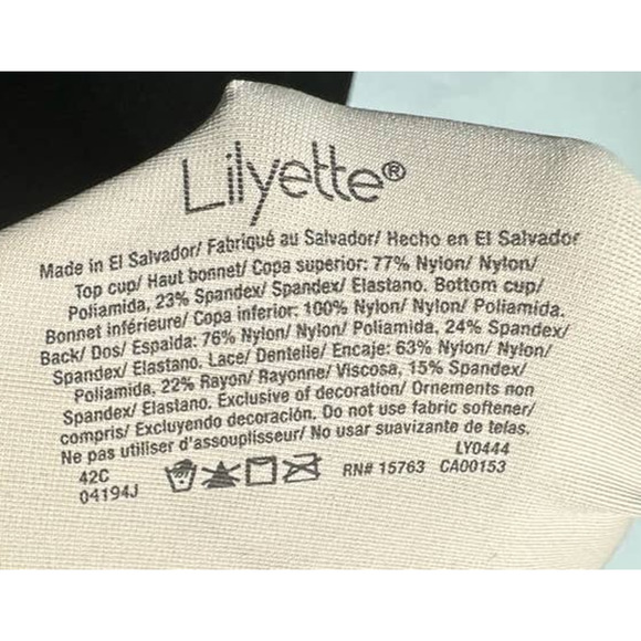 Lilyette‎ Nude Lace Underwire Minimizer Bra size 42C - Picture 5 of 6